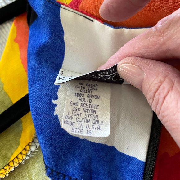 VNTG K.C. Spencer New York Color-block Dress - Picture 6 of 6